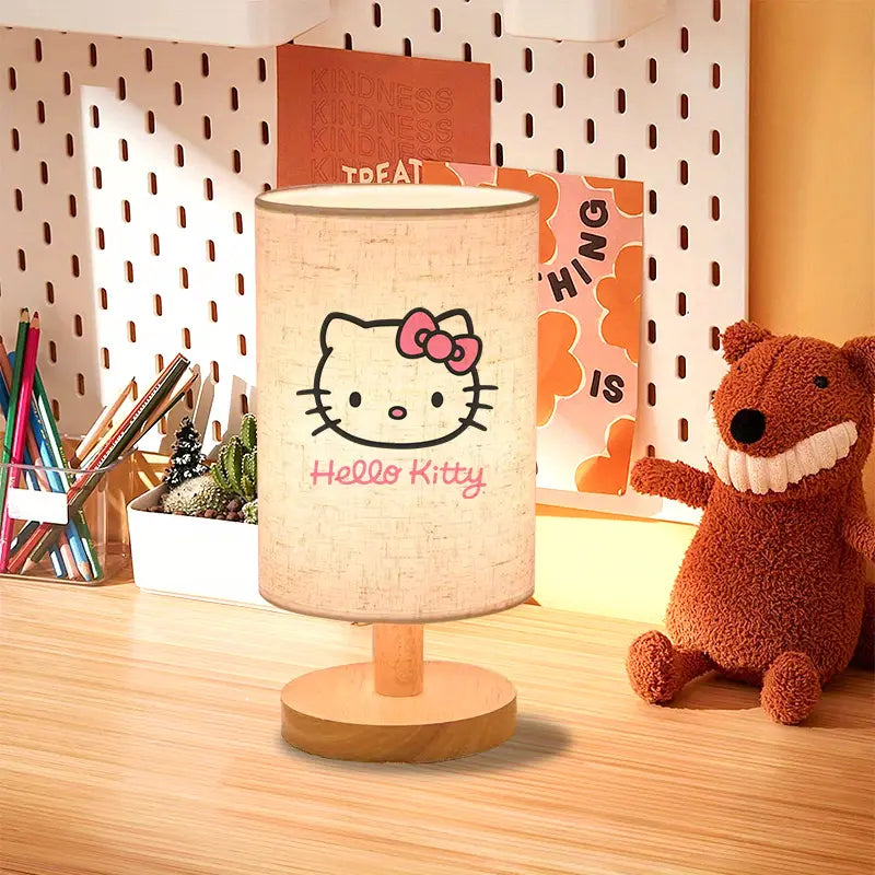 Nordic-style LED lamp with fabric lamp