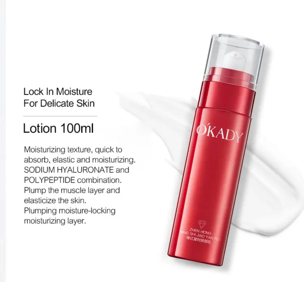 Zestaw na prezent OKADY Ruddy Anti-Aging Glow Skin Care Set – Kompleksowa pielęgnacja przeciwstarzeniowa z efektem rozświetlenia