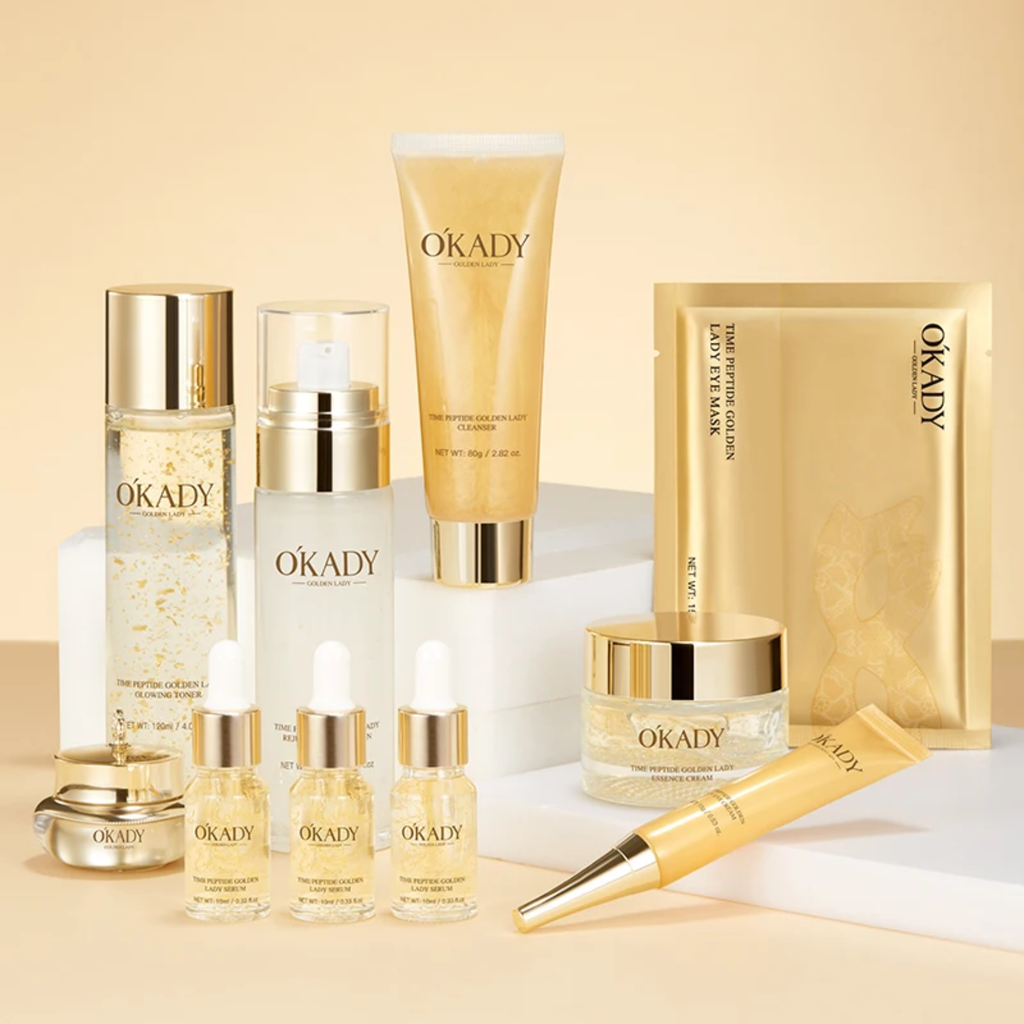 Zestaw na prezent OKADY TIME PEPTIDE GOLDEN LADY SKIN CARE SET