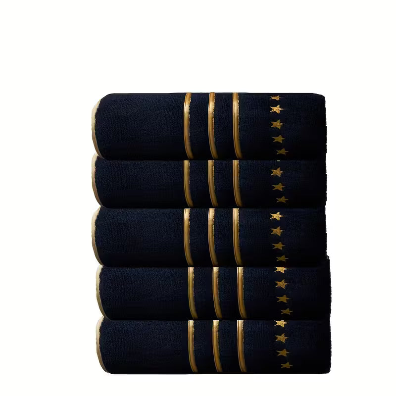 Zestaw ręczników kąpielowych 5 szt. – miękkie czarne