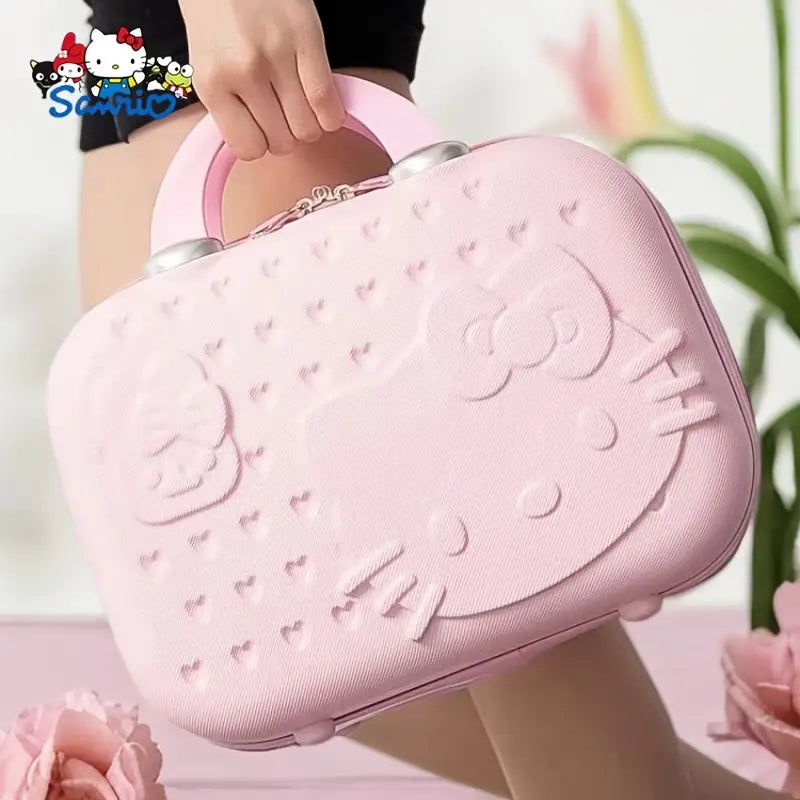 Różowa Kosmetyczka na Zamek 35.56 cm Hello Kitty