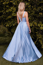 A-Line Soft Satin Dress