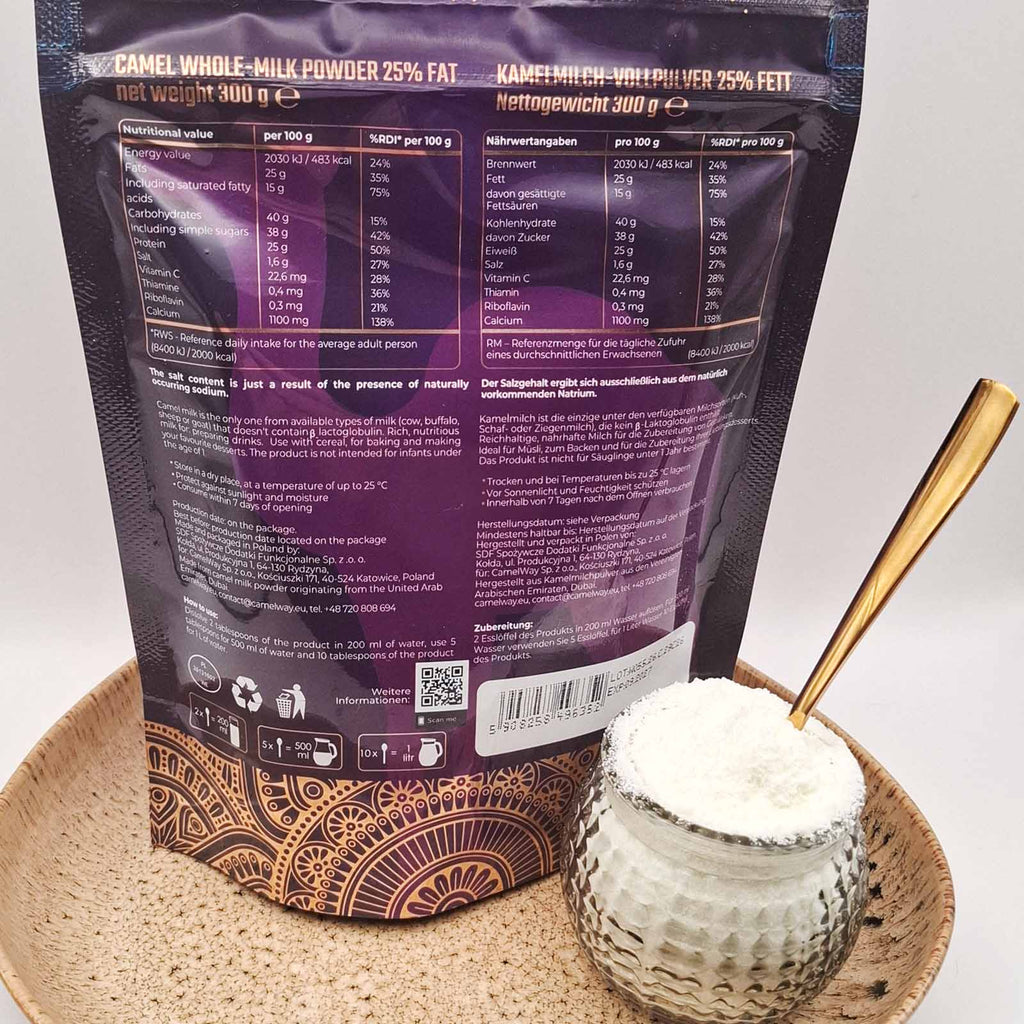 Camel Milk Powder 9L (900g) - 100% Pure A2 Whole Milk, Lactose Free, Natural Lactoferrin-2