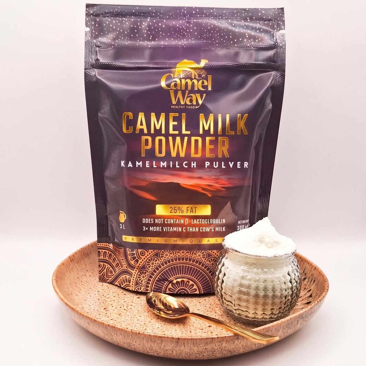 Camel Milk Powder 9L (900g) - 100% Pure A2 Whole Milk, Lactose Free, Natural Lactoferrin-3
