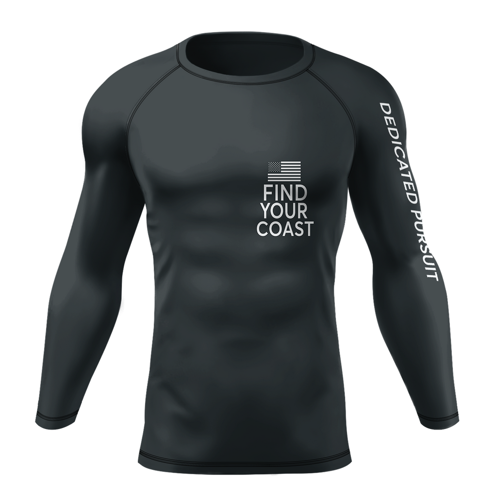Find Your Coast® Dedicated Pursuit Rash Guard UPF 50+