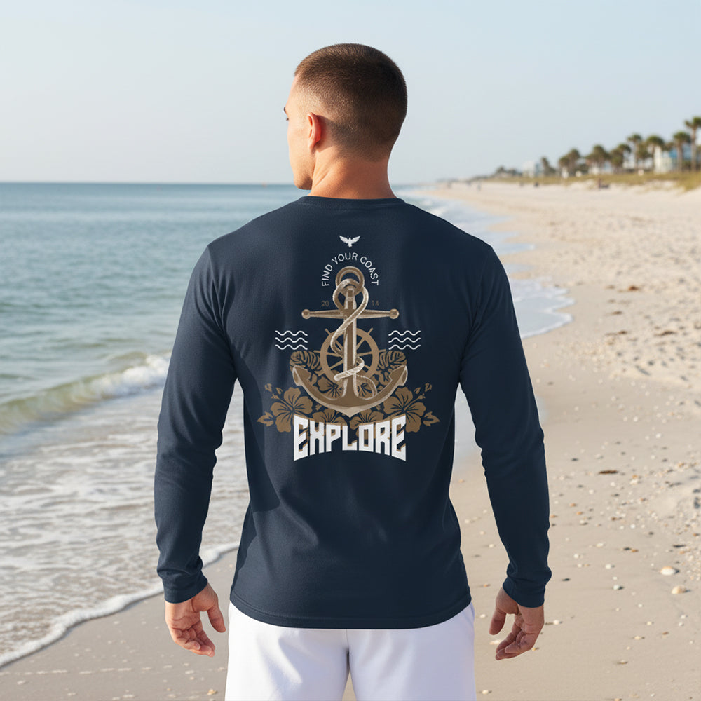 Find Your Coast® Explore All-Season Essential Long Sleeve Tees