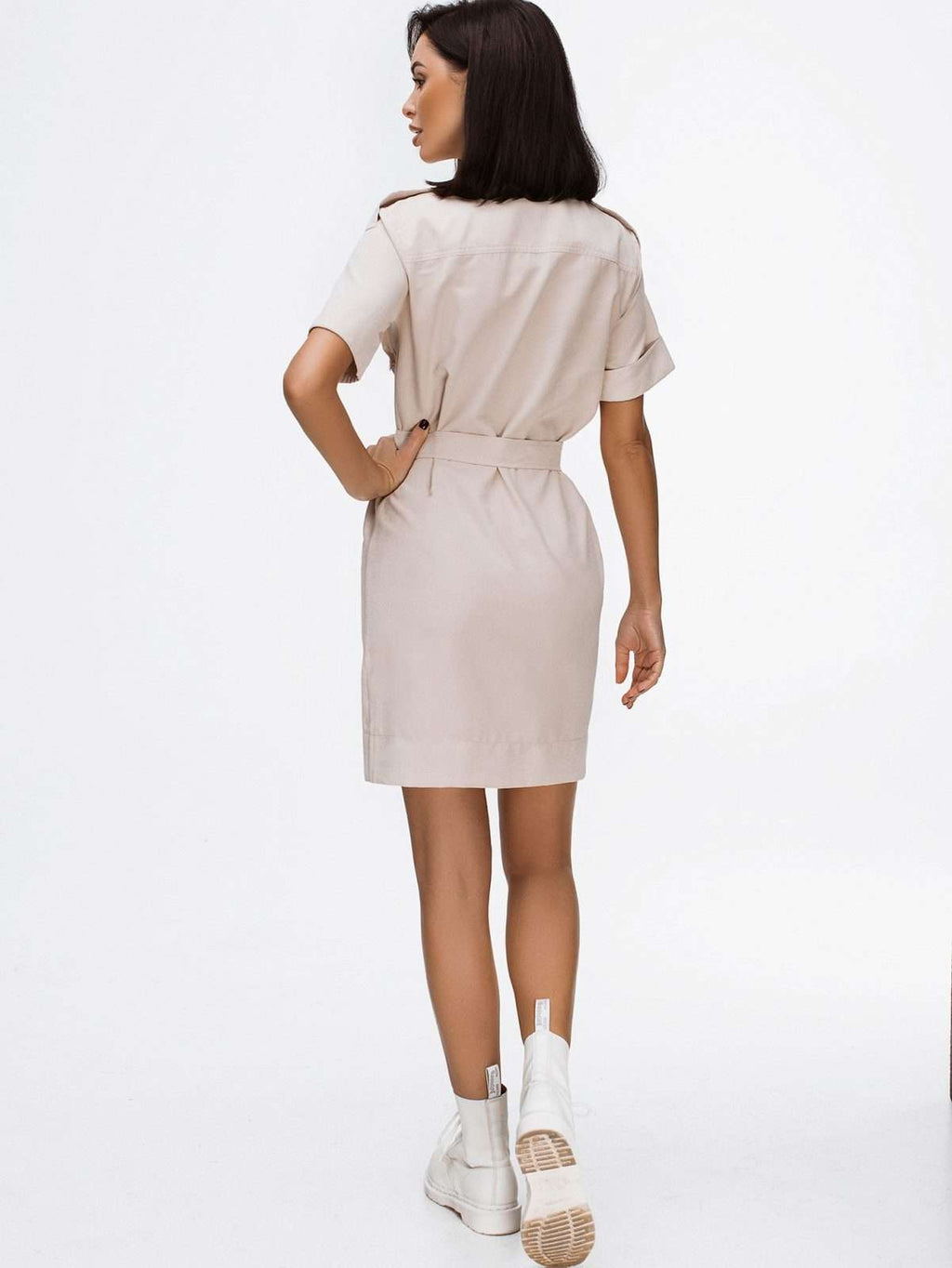 Easygoing Chic Asymmetry Casual Dress With Pockets