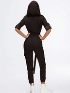 Relaxed Rromper Overall In Black