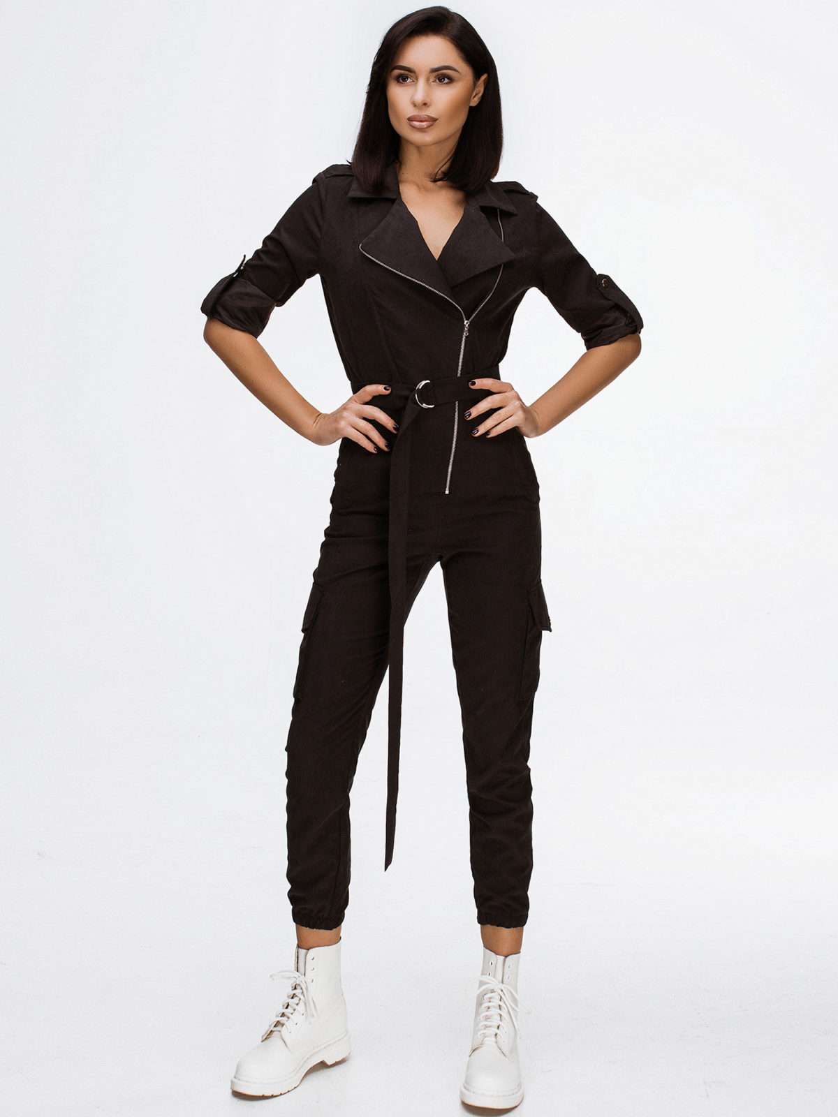 Relaxed Rromper Overall In Black