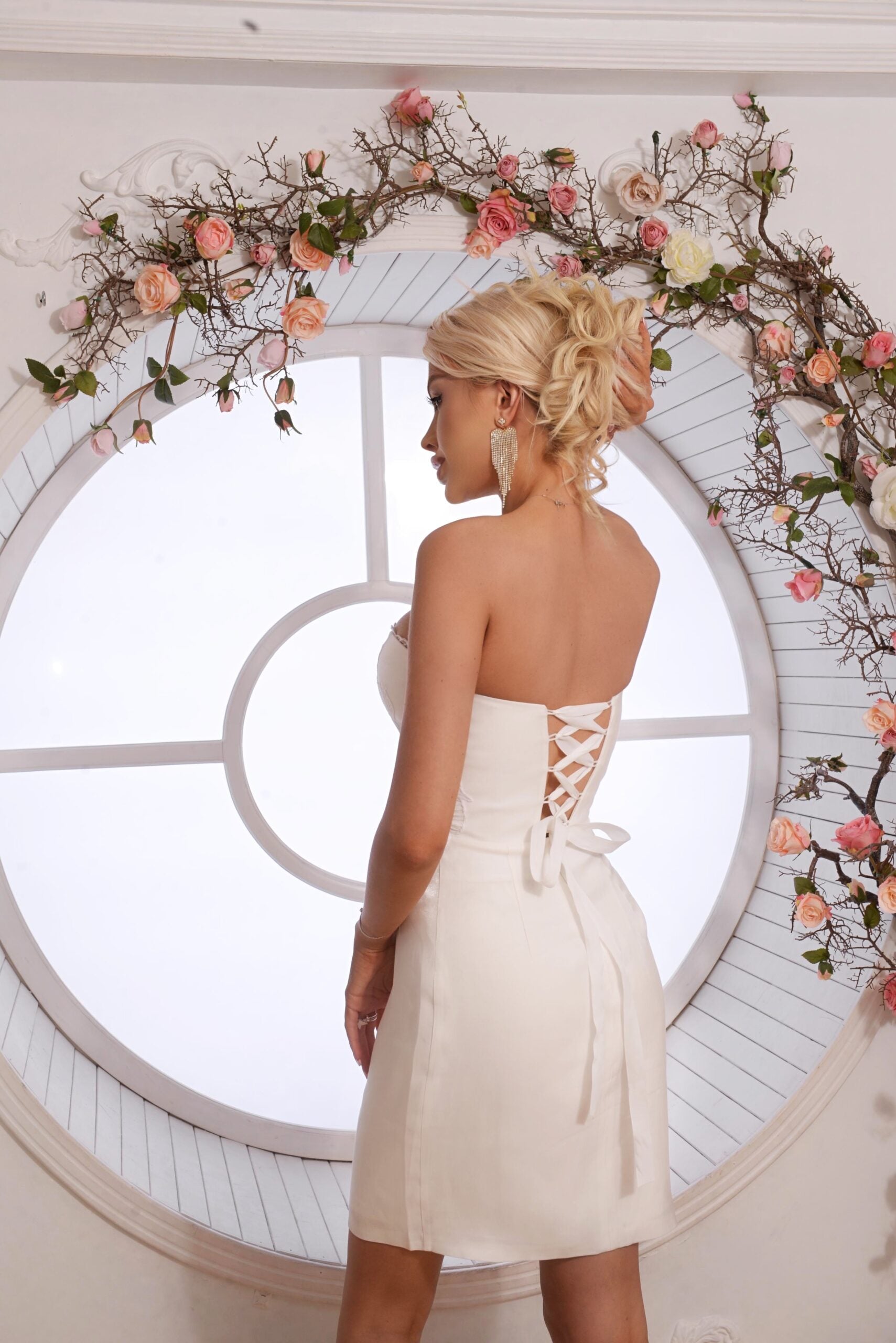 white graduation dress UK