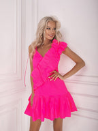 Pink Cotton Summer Dress – Casual Spaghetti Strap Holiday Dress | GLOWSYOU