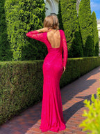 Formal Lace & Silk Maxi Dress in White, Black, pink | Elegant Romantic Evening wear