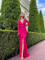 Formal Lace & Silk Maxi Dress in White, Black, pink | Elegant Romantic Evening wear