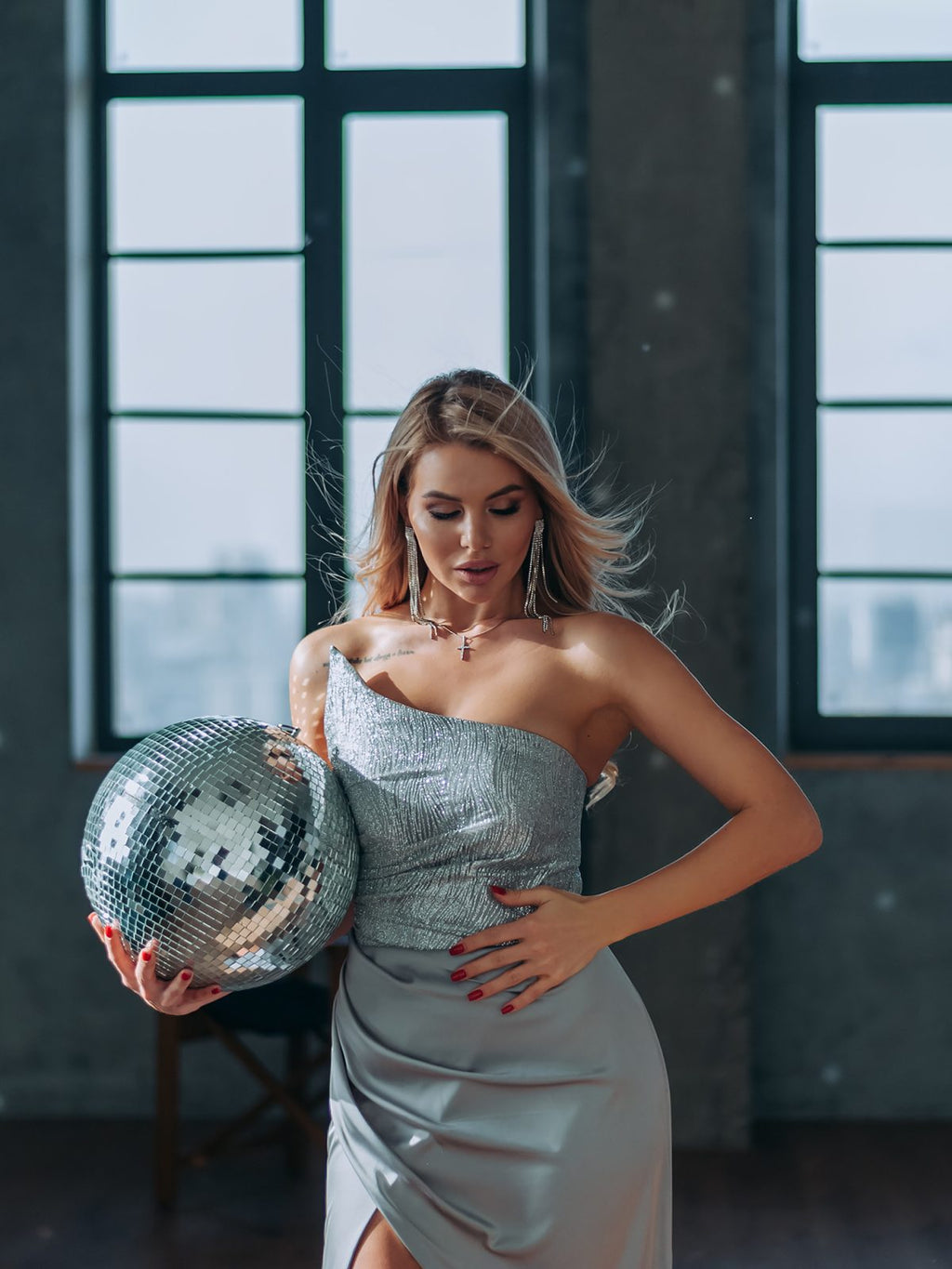 Asymmetrical Black Maxi Dress, Elegance Couture Dress