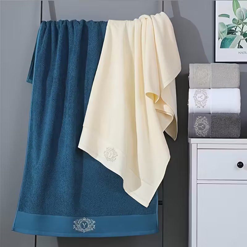 Zestaw Ręczników Bawełnianych 3-częściowy z Haftem PREMIUM