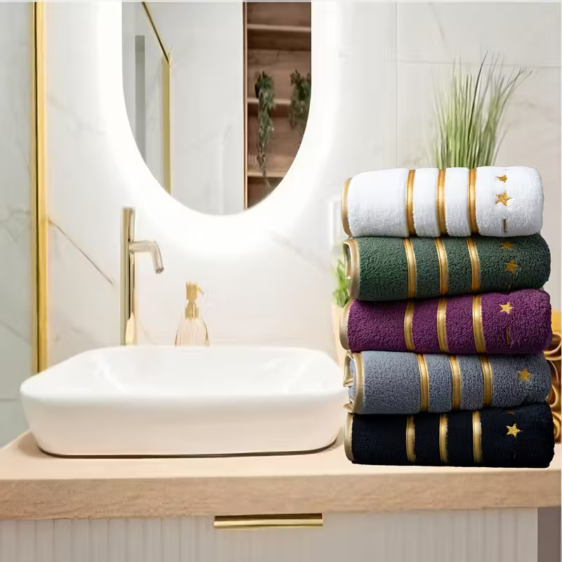 Zestaw luksusowych 5 Ręczników z Koralowego Polaru – Miękkie