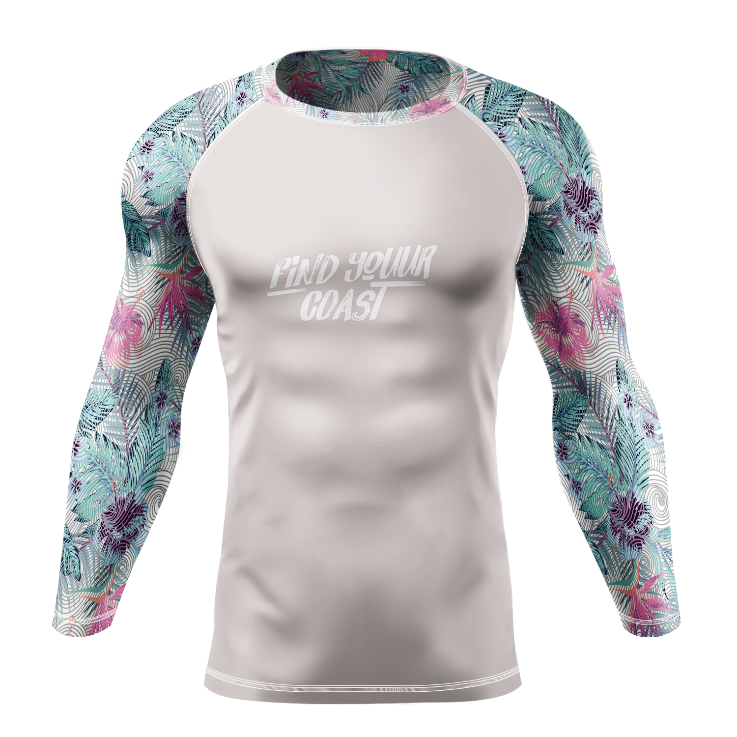 Find Your Coast® Tropical Sleeve UPF 50+ Rash Guard