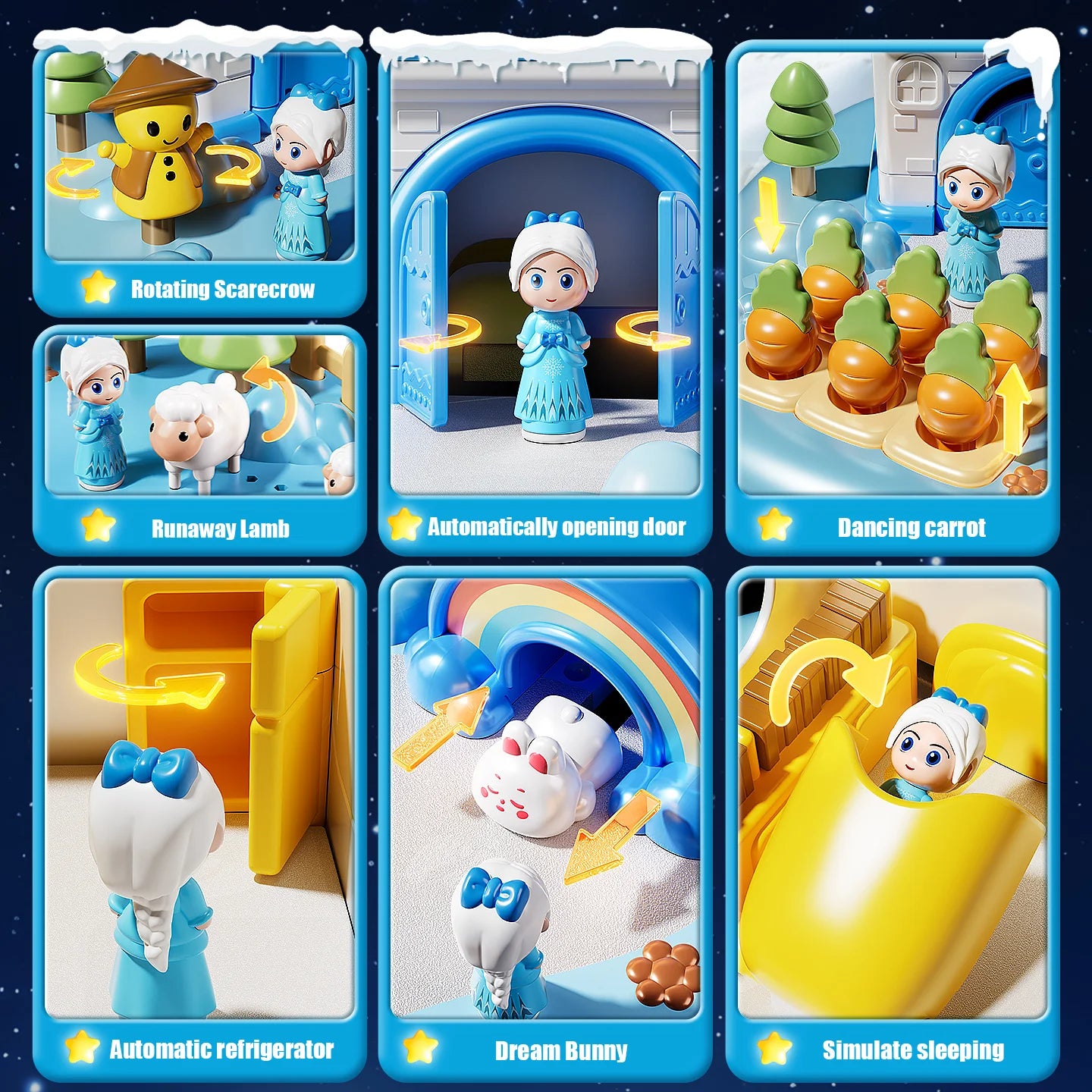 Magnetyczny Domek dla Lalek dla Dzieci Gra Stołowa Edukacyjna Zabawka Rodzinna dla Dzieci w Wieku 3+ Prezent na Urodziny 20 cm