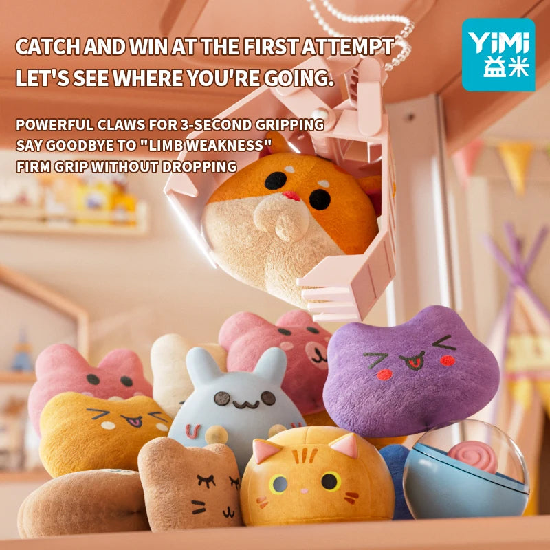 Maszyna z chwytakiem dla dzieci — mini automat vendingowy z jednorożcem dla dziewczynek, chwytak do cukierków i zabawek, dozownik nagród z dźwiękiem, elektroniczna gra arcade.