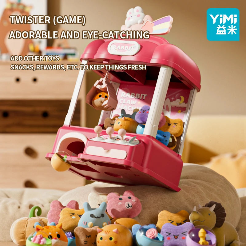 Maszyna z chwytakiem dla dzieci — mini automat vendingowy z jednorożcem dla dziewczynek, chwytak do cukierków i zabawek, dozownik nagród z dźwiękiem, elektroniczna gra arcade.