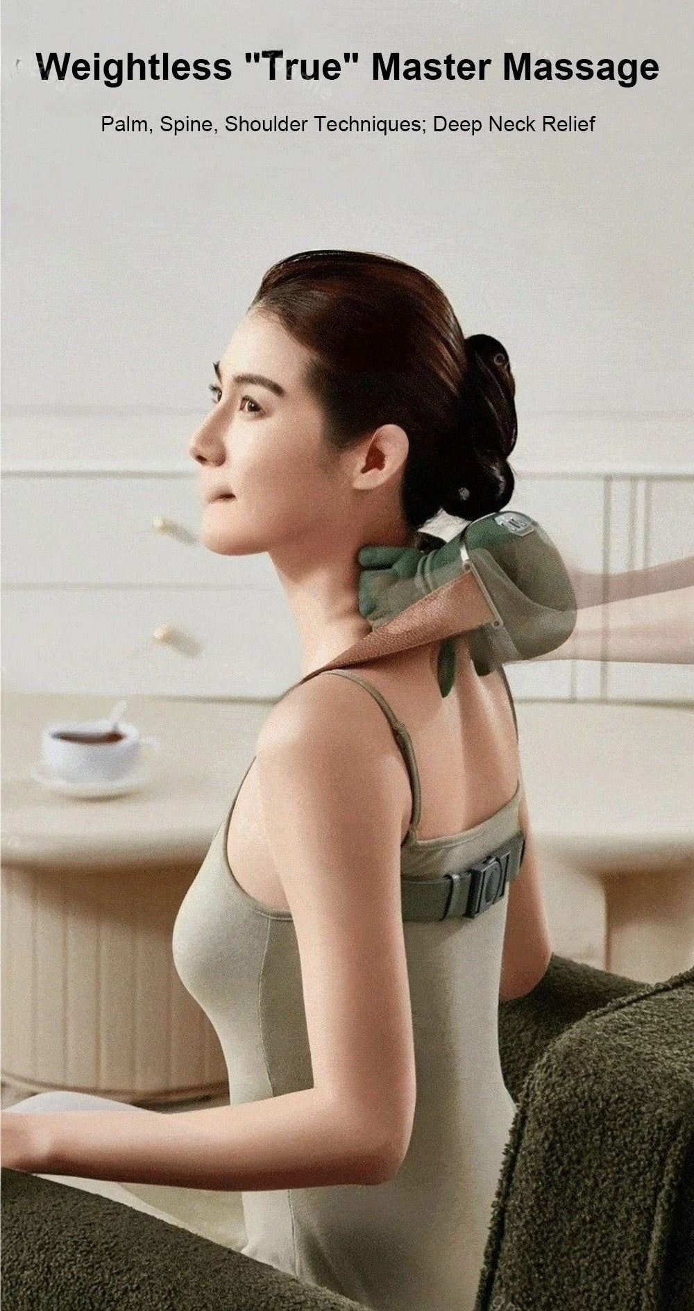 MASAŻER SZYI KARKU RAMION PLECÓW -Całego ciała- DŁONIE MASUJĄCE-VIDEO!