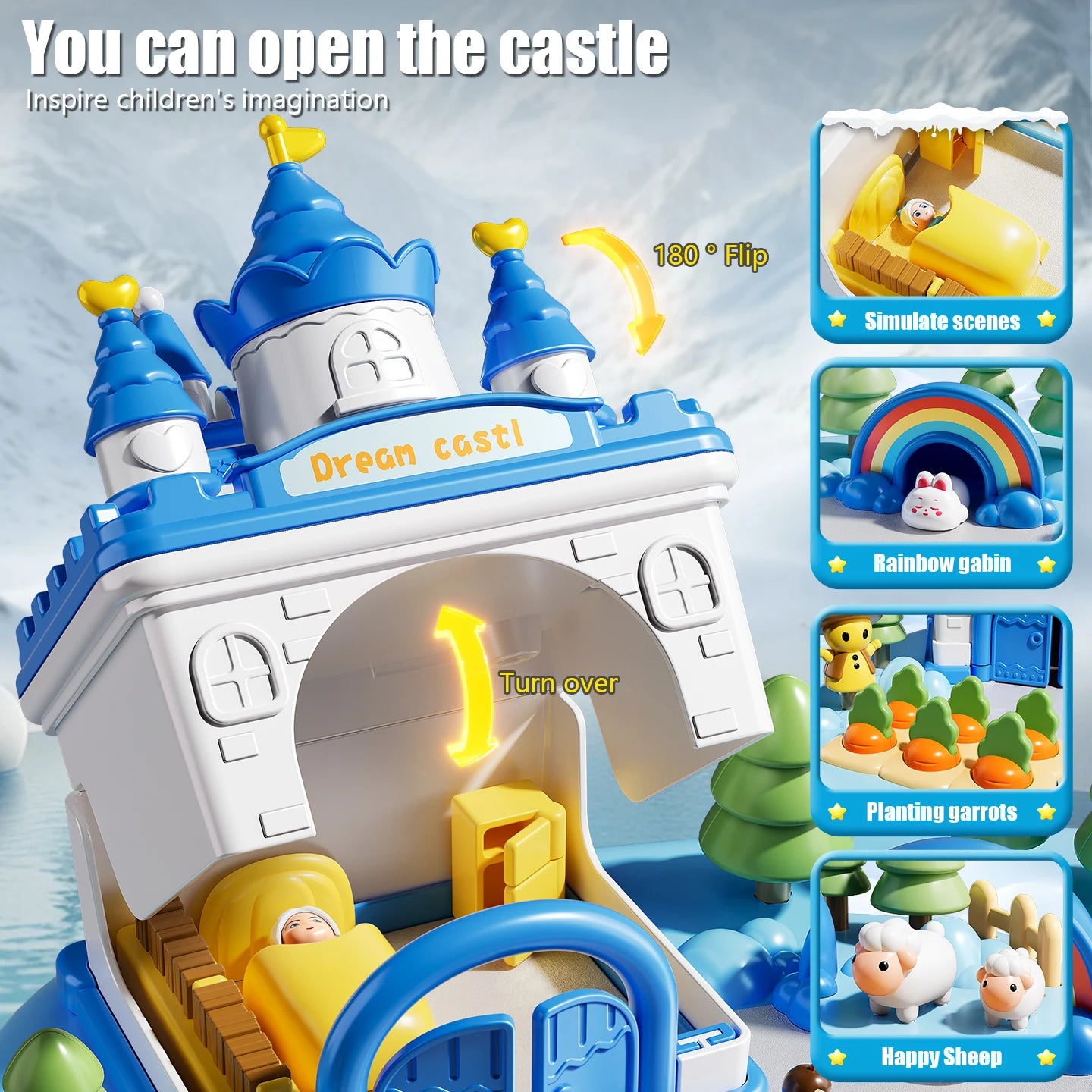 Magnetyczny Domek dla Lalek dla Dzieci Gra Stołowa Edukacyjna Zabawka Rodzinna dla Dzieci w Wieku 3+ Prezent na Urodziny 20 cm