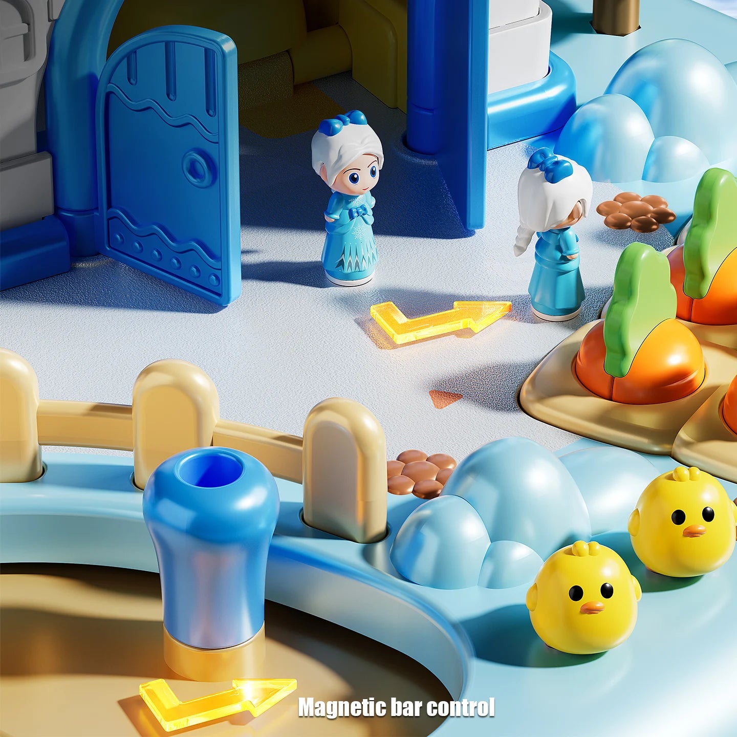 Magnetyczny Domek dla Lalek dla Dzieci Gra Stołowa Edukacyjna Zabawka Rodzinna dla Dzieci w Wieku 3+ Prezent na Urodziny 20 cm