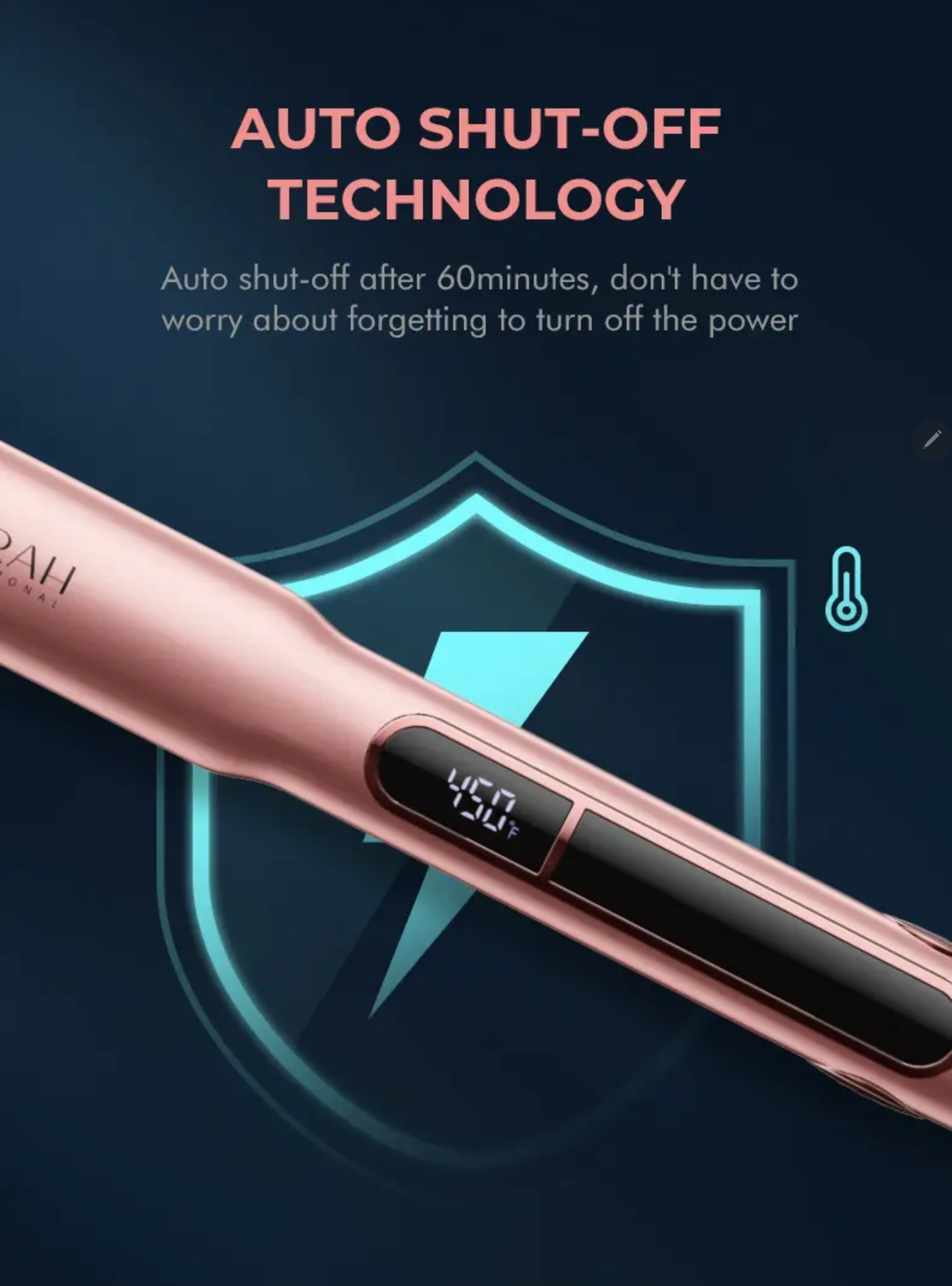 Profesjonalna Prostownica do Włosów Titanium-LED