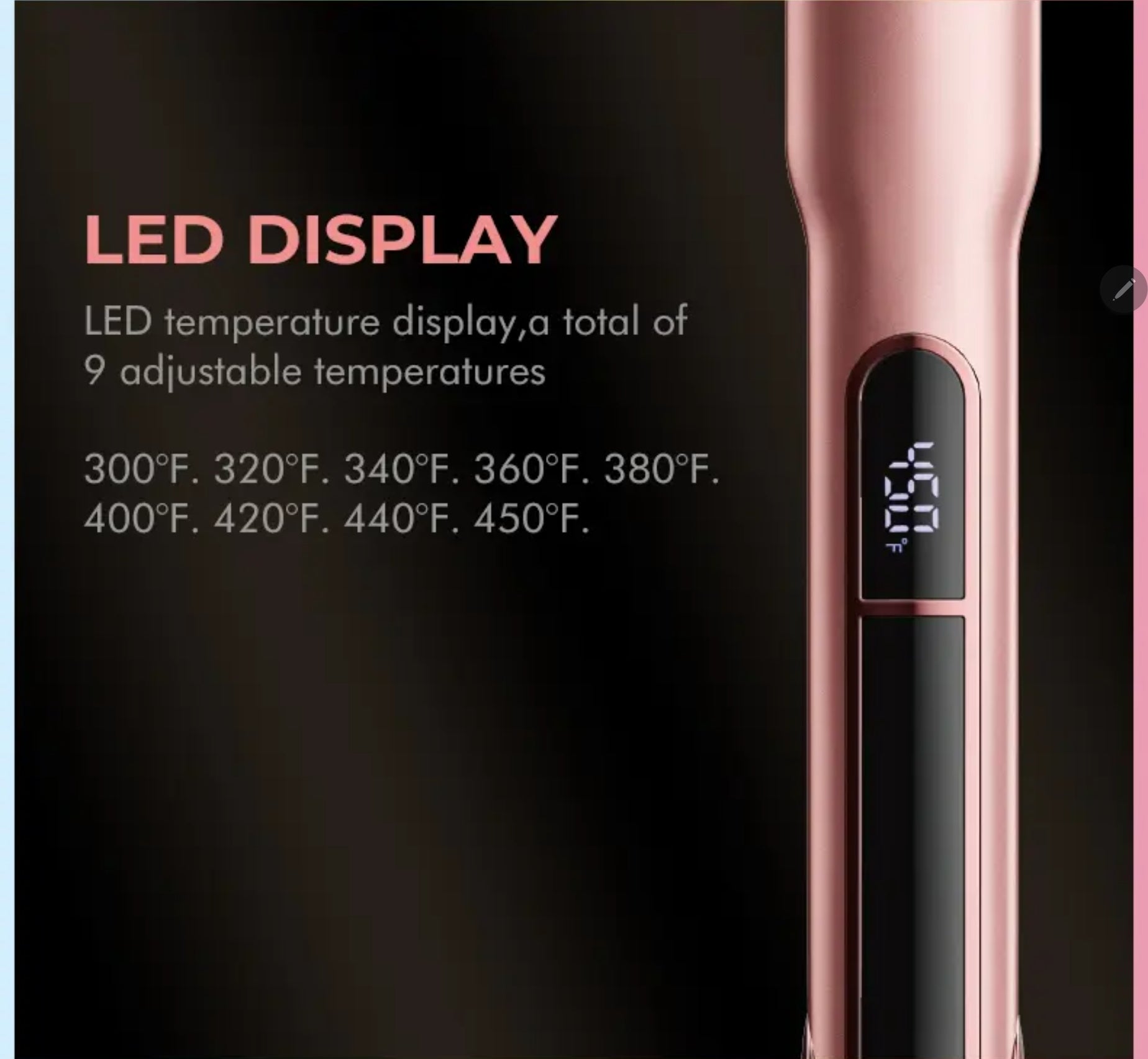 Profesjonalna Prostownica do Włosów Titanium-LED