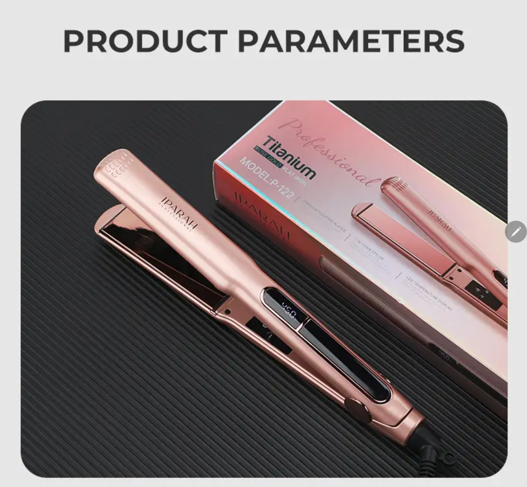 Profesjonalna Prostownica do Włosów Titanium-LED