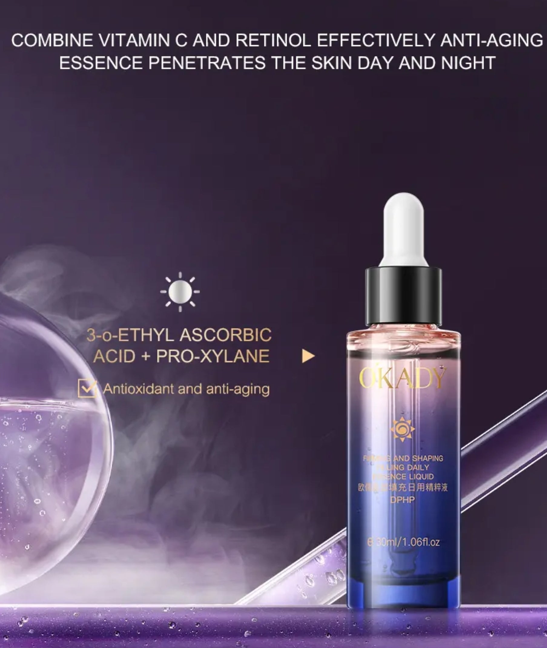 Zestaw na prezent OKADY Youth Elastic & Anti-Wrinkle 8-Step Skin Care Set – Kompleksowa pielęgnacja przeciwzmarszczkowa i liftingująca