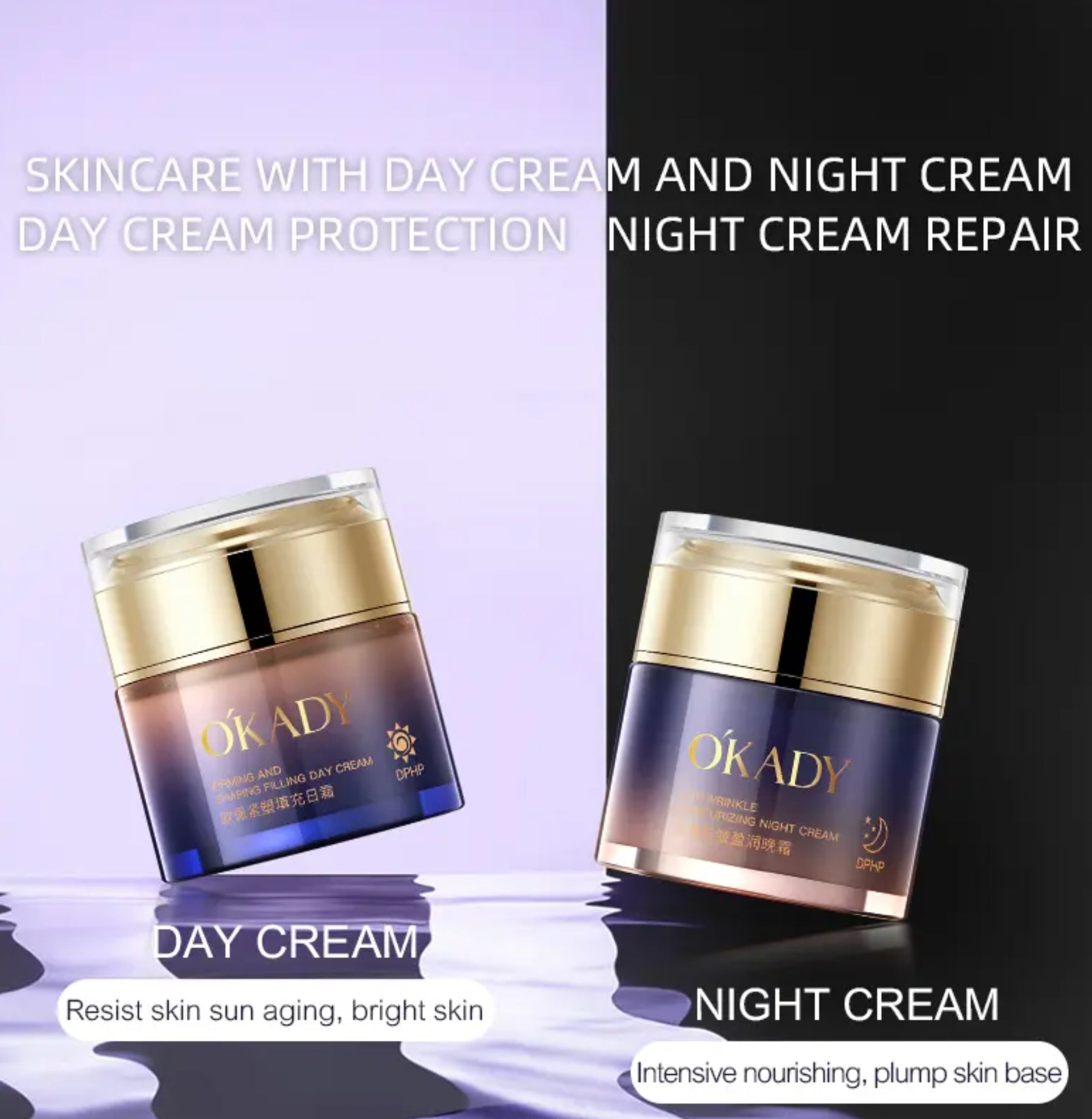 Zestaw na prezent OKADY Youth Elastic & Anti-Wrinkle 8-Step Skin Care Set – Kompleksowa pielęgnacja przeciwzmarszczkowa i liftingująca