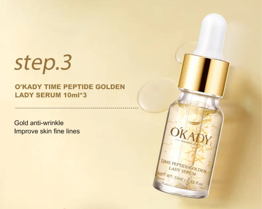 Zestaw na prezent OKADY TIME PEPTIDE GOLDEN LADY SKIN CARE SET