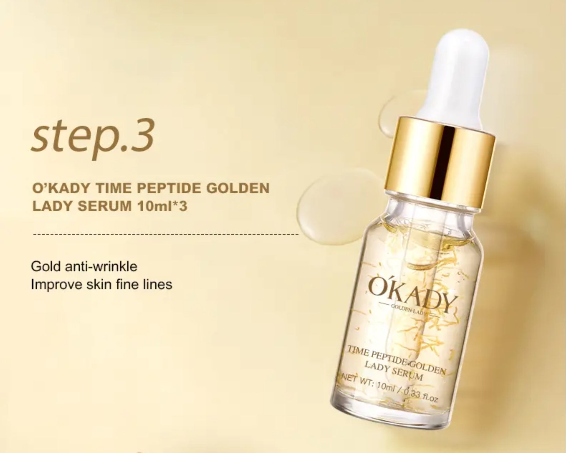 Zestaw na prezent OKADY TIME PEPTIDE GOLDEN LADY SKIN CARE SET