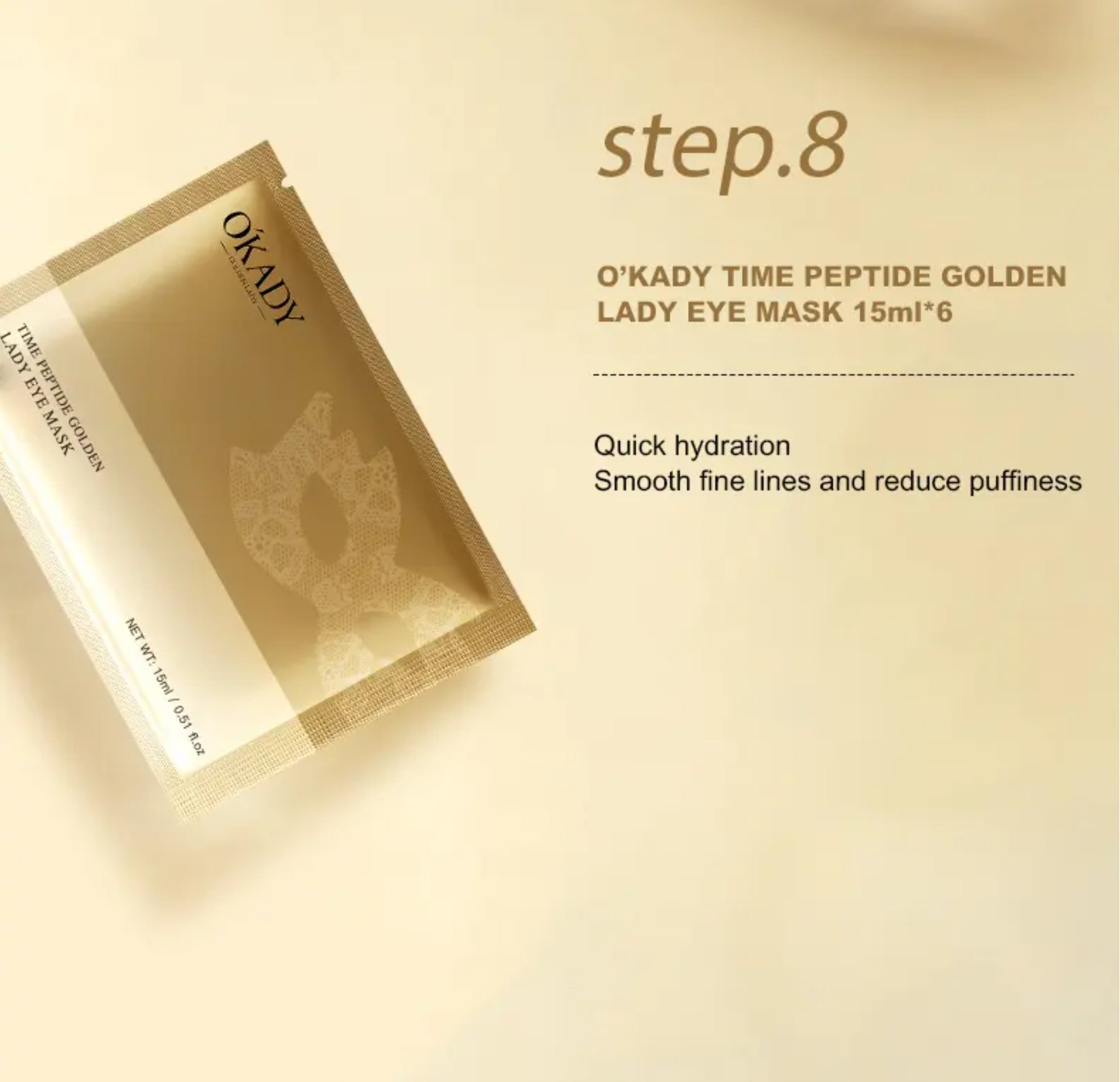 Zestaw na prezent OKADY TIME PEPTIDE GOLDEN LADY SKIN CARE SET