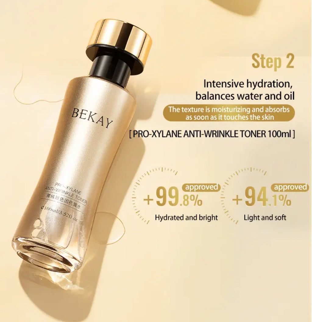 Zestaw na prezent. Kompletny luksusowy rytuał przeciwzmarszczkowy z Pro-Xylane, peptydami i niacynamidem