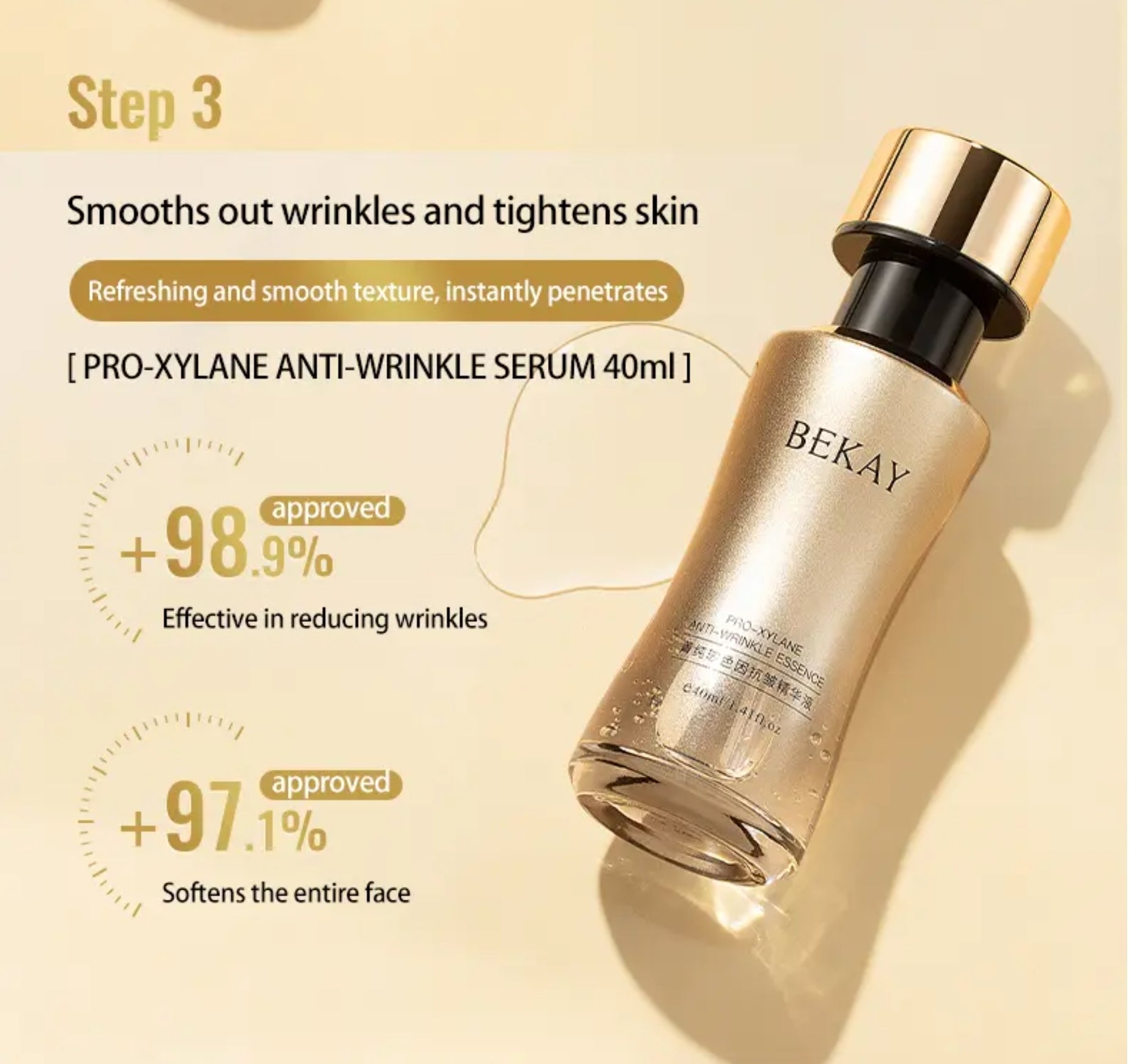 Zestaw na prezent. Kompletny luksusowy rytuał przeciwzmarszczkowy z Pro-Xylane, peptydami i niacynamidem