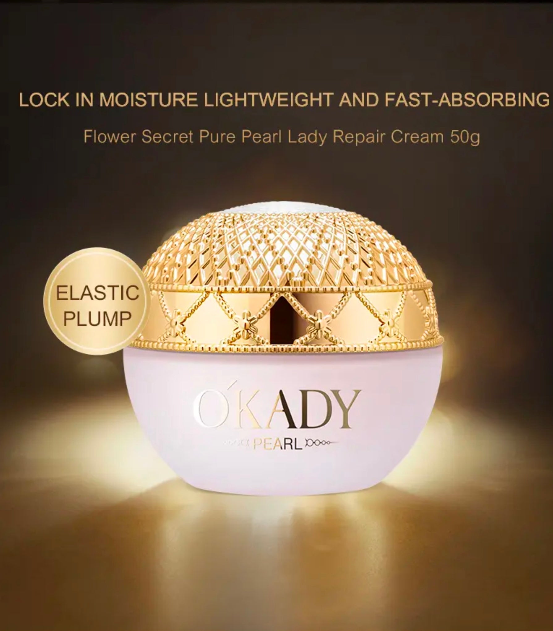 Zestaw na prezent OKADY Flower Secret Pure Pearl Lady Skin Care Set – Perłowa pielęgnacja anti-aging z efektem rozświetlenia i głębokiego nawilżenia