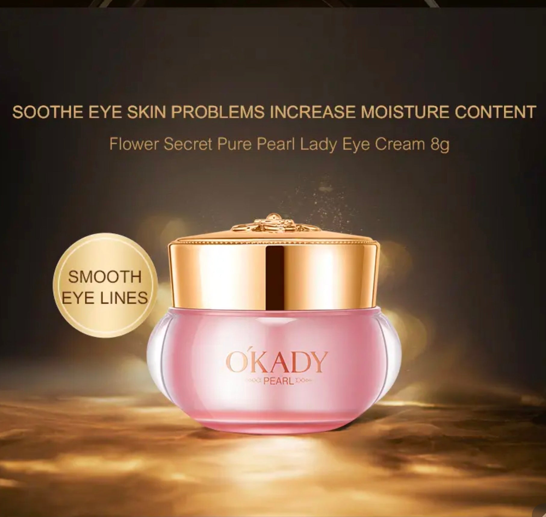 Zestaw na prezent OKADY Flower Secret Pure Pearl Lady Skin Care Set – Perłowa pielęgnacja anti-aging z efektem rozświetlenia i głębokiego nawilżenia