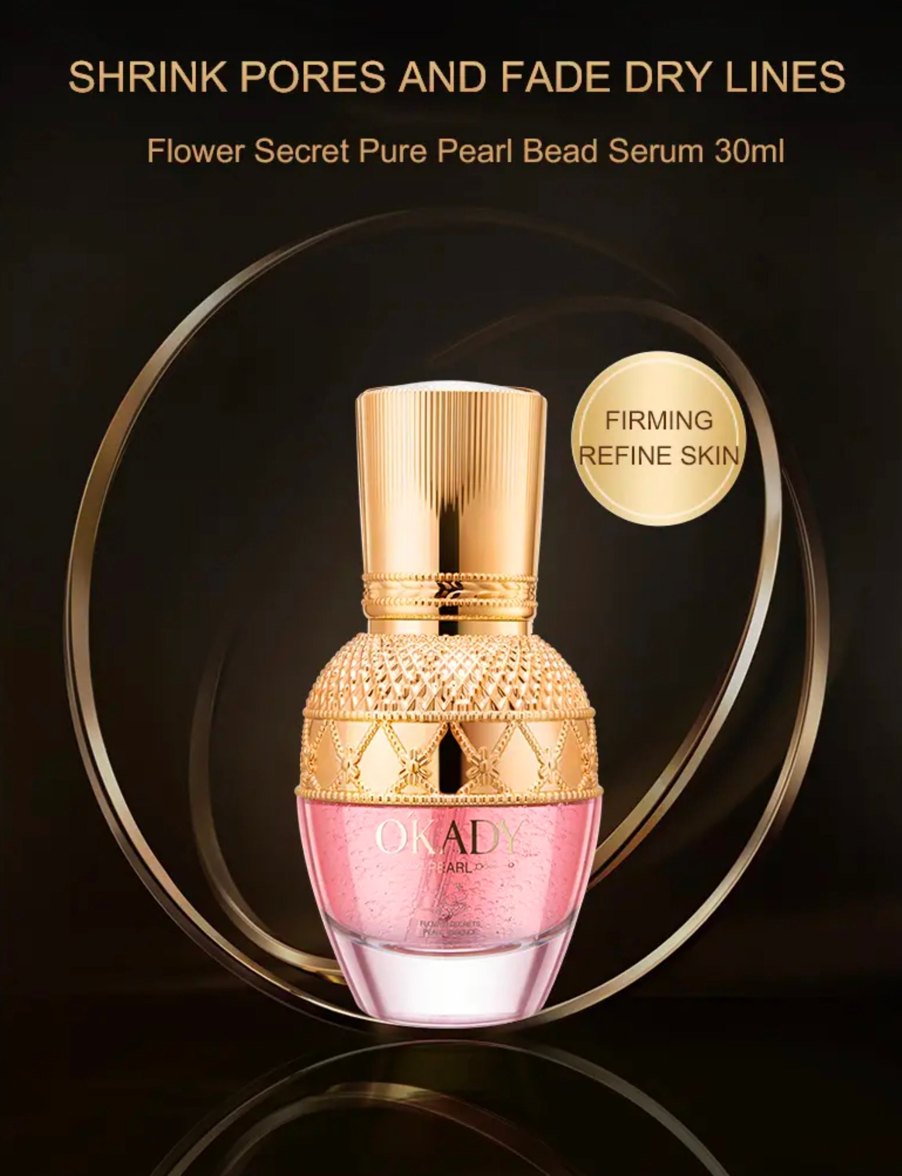 Zestaw na prezent OKADY Flower Secret Pure Pearl Lady Skin Care Set – Perłowa pielęgnacja anti-aging z efektem rozświetlenia i głębokiego nawilżenia