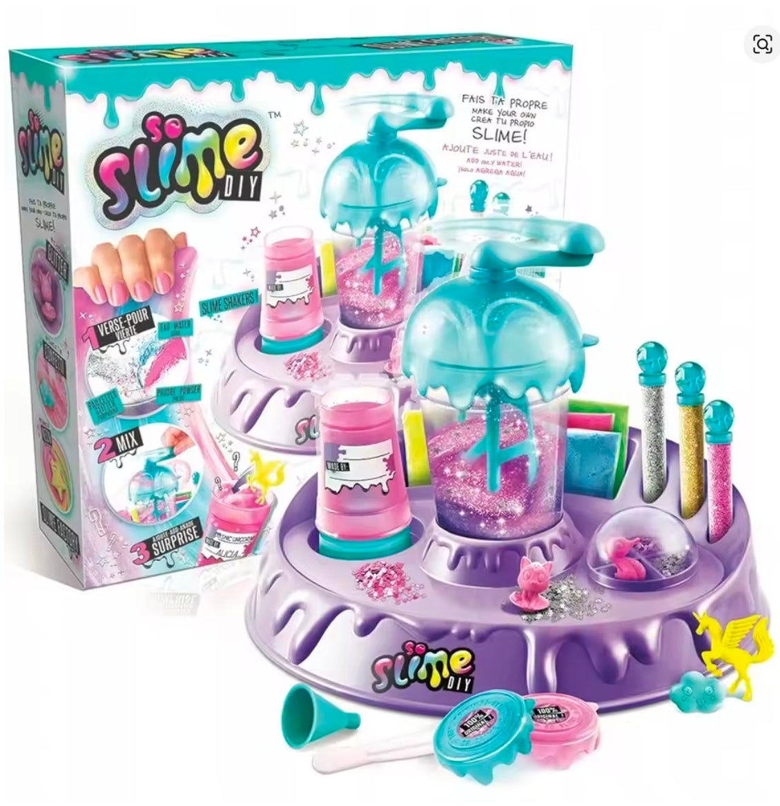 ZESTAW SLIMY SLIME DIY FABRYKA MIKSER DO ROBIENIA GLUTÓW DLA DZIECI