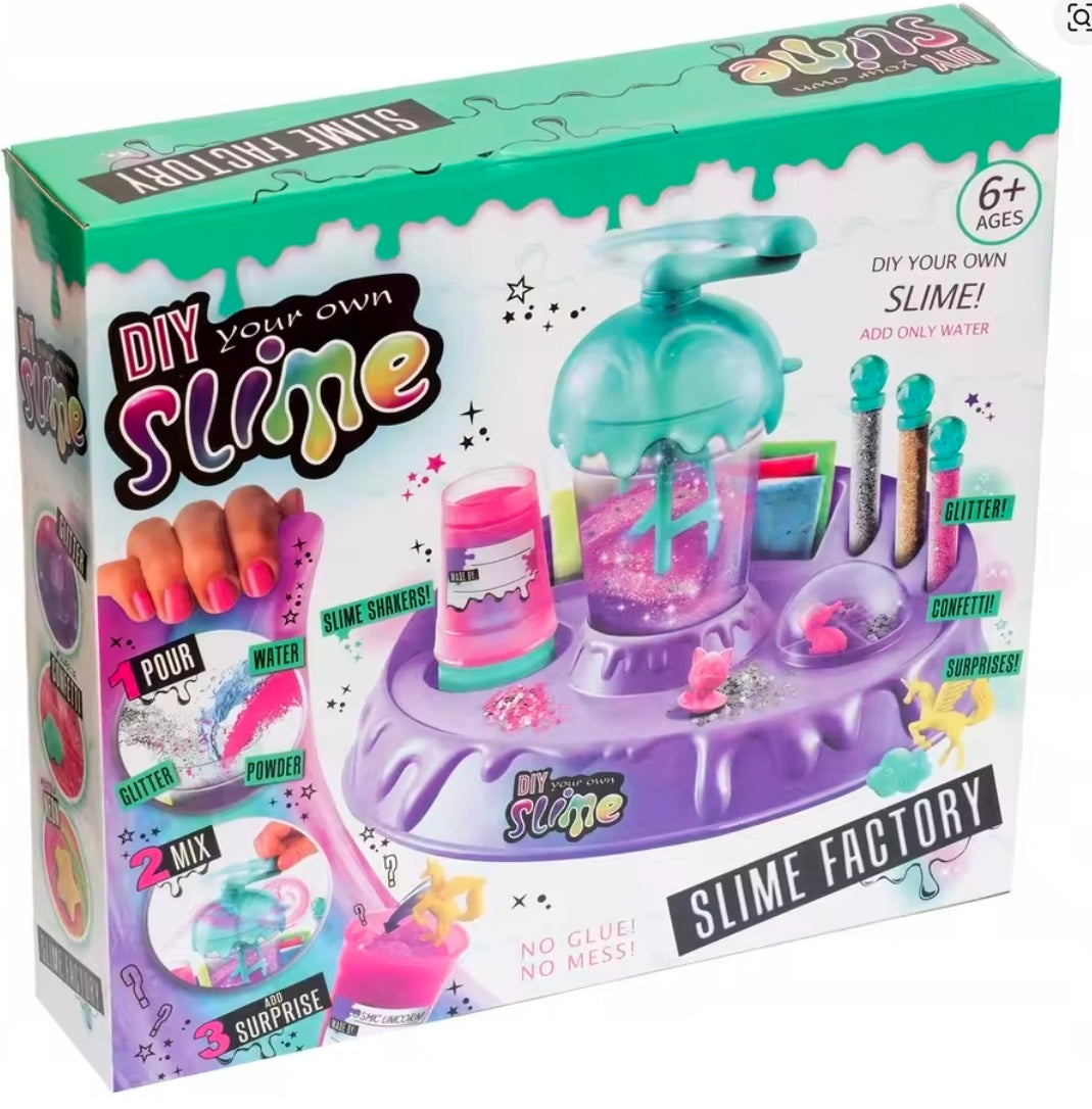 ZESTAW SLIMY SLIME DIY FABRYKA MIKSER DO ROBIENIA GLUTÓW DLA DZIECI