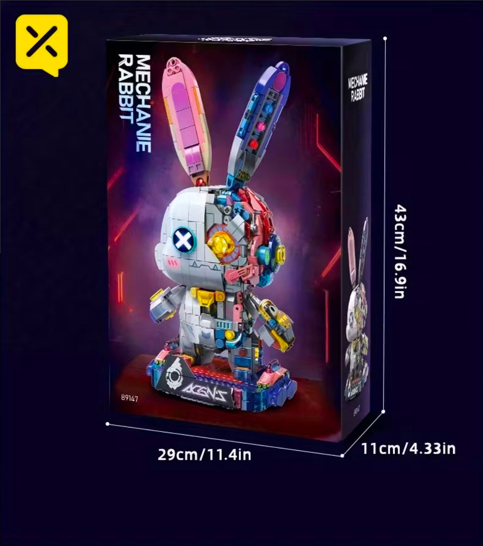 Mechaniczny Królik Robot – Spektakularny model 3D z 1377 elementów .LED