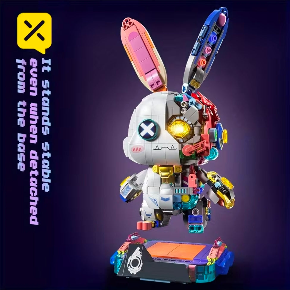 Mechaniczny Królik Robot – Spektakularny model 3D z 1377 elementów .LED