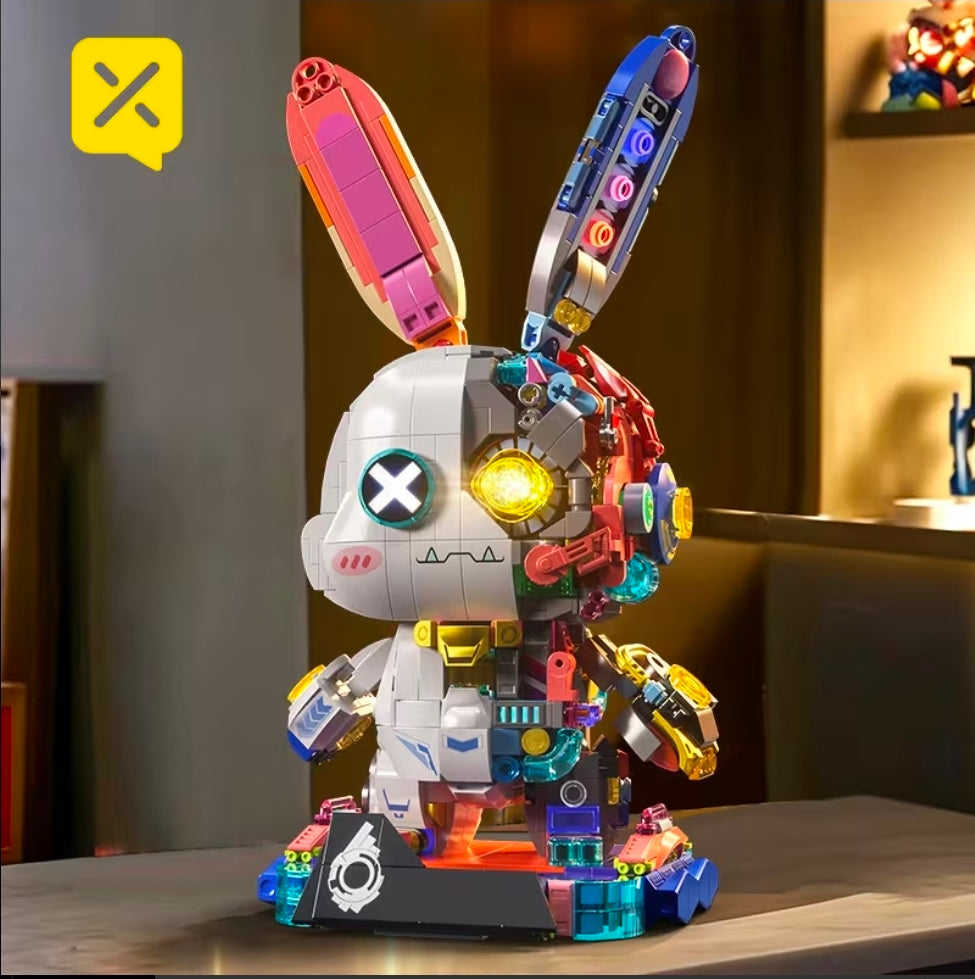 Mechaniczny Królik Robot – Spektakularny model 3D z 1377 elementów .LED