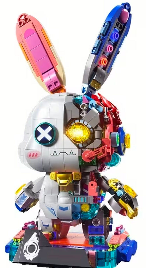 Mechaniczny Królik Robot – Spektakularny model 3D z 1377 elementów .LED