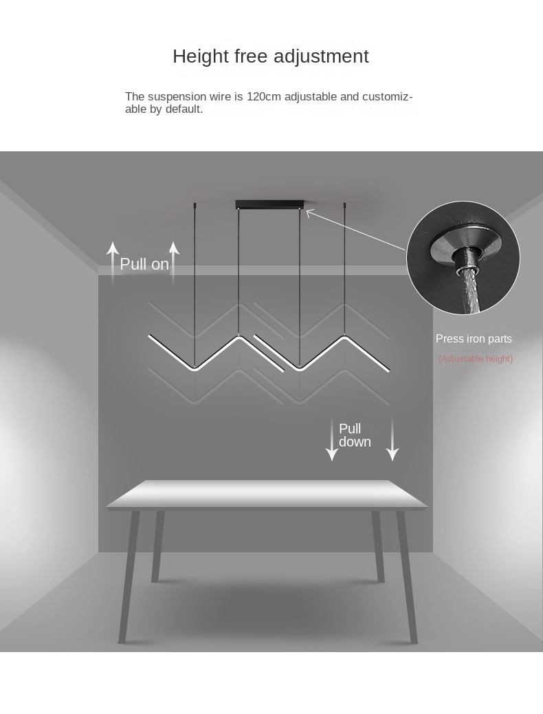 Lampa wisząca do jadalni Nowoczesna minimalistyczna