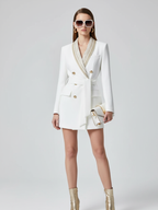UPPER EAST SIDE Jeweled Chain Blazer Dress BYMANYC ® New York-0