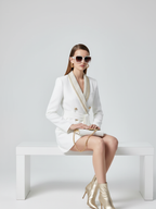 UPPER EAST SIDE Jeweled Chain Blazer Dress BYMANYC ® New York-1