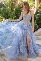 Layered Soft Tulle With Glitter